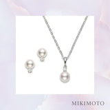 Mikimoto Akoya Cultured Pearl Stud Earrings-Mikimoto Akoya Cultured Pearl Stud Earrings -