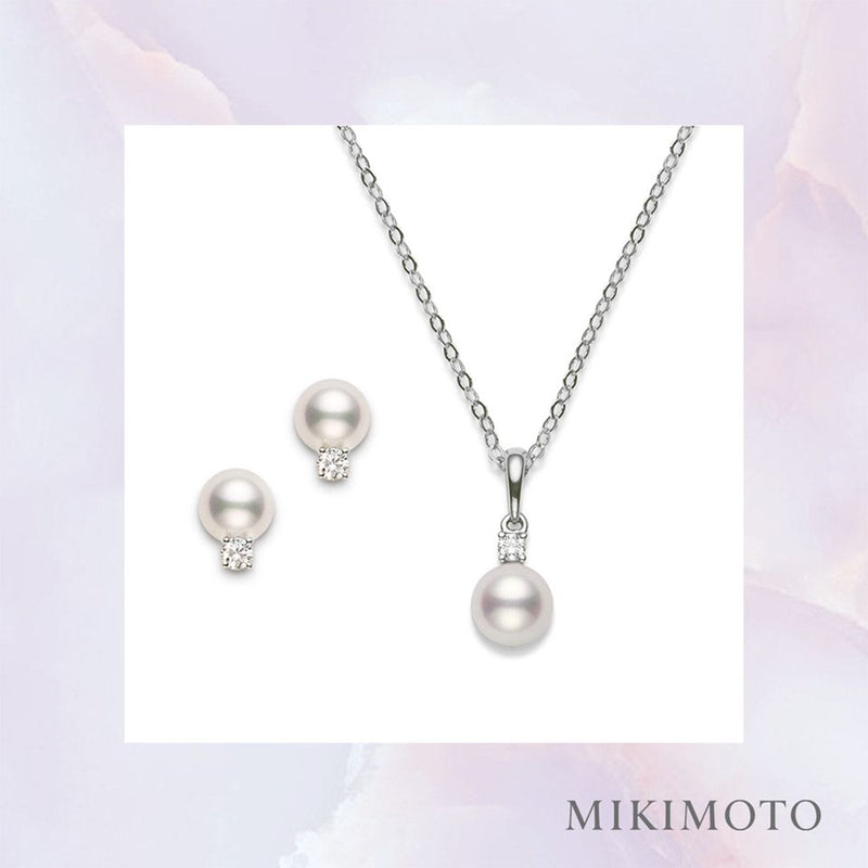 Mikimoto Akoya Cultured Pearl Stud Earrings-Mikimoto Akoya Cultured Pearl Stud Earrings - PES753DW