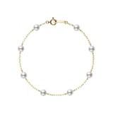 Mikimoto Akoya Station Bracelet-Mikimoto Akoya Station Bracelet - PD129KP060