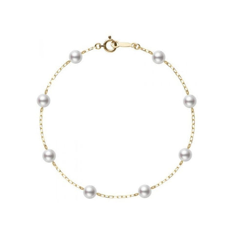 Mikimoto Akoya Station Bracelet-Mikimoto Akoya Station Bracelet - PD129KP060