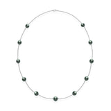 Mikimoto Black South Sea Cultured Pearl Necklace-Mikimoto Black South Sea Cultured Pearl Necklace -