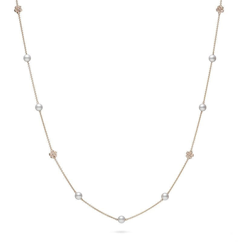 Mikimoto Cherry Blossom Necklace-Mikimoto Cherry Blossom Necklace - MNA10098ADXZ