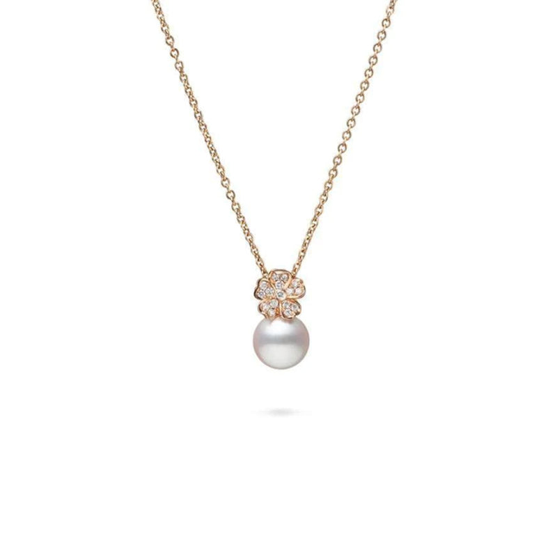 Mikimoto Akoya Cultured Pearl Cherry Blossom Necklace-Mikimoto Cherry Blossom Necklace - MPA10379ADXZ