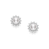 Mikimoto Classic Elegance Akoya Cultured Pearl and Diamond Earrings-Mikimoto Classic Elegance Akoya Cultured Pearl and Diamond Earrings - MEA10235ADXWP075