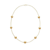Mikimoto Golden South Sea Cultured Pearl Necklace-Mikimoto Golden South Sea Cultured Pearl Necklace -