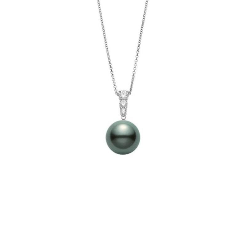 Mikimoto Morning Dew Black South Sea Cultured Pearl Pendant-Mikimoto Morning Dew Black South Sea Cultured Pearl Pendant - MPA10197BDXW