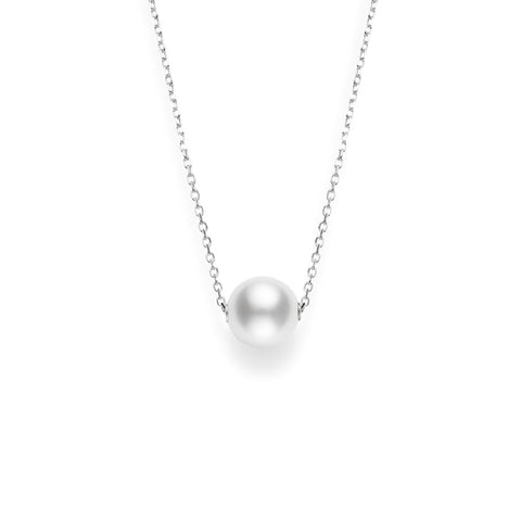 Mikimoto White South Sea Cultured Pearl Necklace-Mikimoto White South Sea Cultured Pearl Necklace -