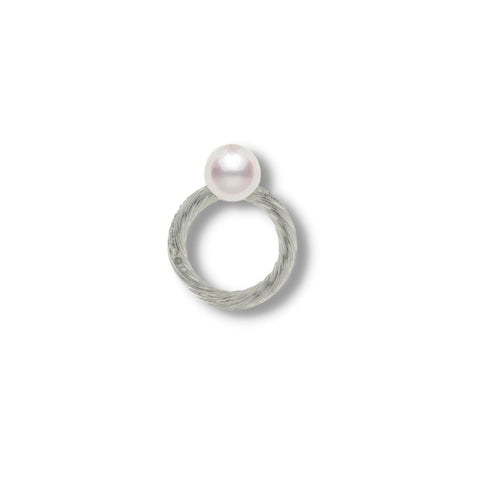 Mikimoto White South Sea Pearl Diamond Ring-Mikimoto White South Sea Pearl Diamond Ring - MRE10009NDXW0001
