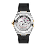 Omega Constellation 41mm-Omega Constellation Co-axial Master Chronometer 41mm in stainless steel and 18 karat yellow gold case with green dial on leather strap, featuring a date display and automatic movement.