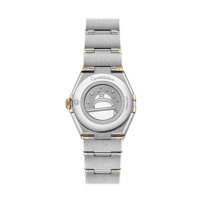 Omega Constellation 28mm-Omega Constellation Quartz 28mm - 131.20.28.60.52.002 - Omega Constellation Quartz in a 28mm stainless steel/yellow gold case with silver dial on stainless steel/yellow gold bracelet and quartz movement.