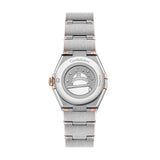 Omega Constellation 28mm-Omega Constellation Quartz 28mm - 131.25.28.60.55.001 - Omega Constellation Quartz in a 28mm stainless steel/Sedna gold diamond bezel case with white mother-of-pearl dial, featuring diamond markers and quartz movement.