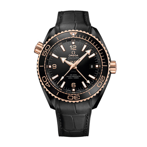 Omega Seamaster Planet Ocean 600M 45.5mm - Deep Black-Omega Seamaster Planet Ocean 600M Omega Co-Axial Master Chronometer GMT 45.5mm -