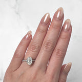 Oval-cut Engagement Ring-Oval-cut Engagement Ring - DRJST02259