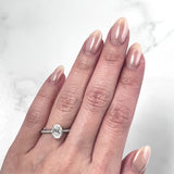 Oval-cut Engagement Ring-Oval-cut Engagement Ring - DRJST02632