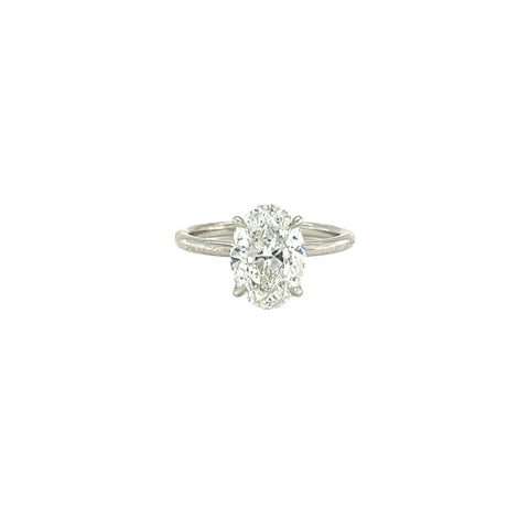 Oval-cut Engagement Ring-Oval-cut Engagement Ring - DRJST02874