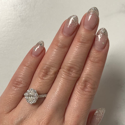 Rahaminov Diamonds Oval-cut Halo Engagement Ring-Oval-cut Halo Engagement Ring - DRRAH00232