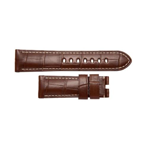 Panerai Alligator Antique Brown Ecru 22/20mm-Panerai Alligator Antique Brown Ecru 22/20mm - MX003097
