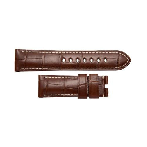 Panerai Alligator Antique Brown Ecru 22/20mm-Panerai Alligator Antique Brown Ecru 22/20mm - MX003097