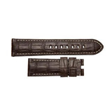 Panerai Alligator Dark Brown Ecru 24/22mm-Panerai Alligator Dark Brown Ecru 24/22mm - MX005FN0