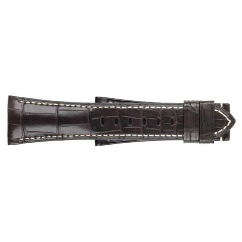 Panerai Alligator Dark Brown Ecru 26/22mm-Panerai Alligator Dark Brown Ecru 26/22mm - MX0086Q9