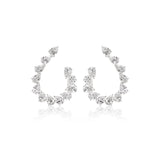 Pear-shaped Diamond Earrings-Pear-shaped Diamond Earrings - DENKA04444
