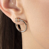 Piaget Possession Open Hoop Earrings-Piaget Possession Open Hoop Earrings -
