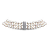 Pink and White Freshwater Pearl Necklace-Pink and White Freshwater Pearl Necklace -