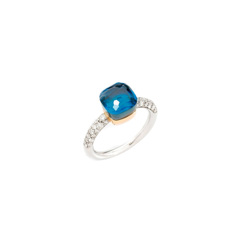 Pomellato London Blue Nudo Ring-Pomellato London Blue Nudo Ring - PAB7 040O 6WHR B0TTU