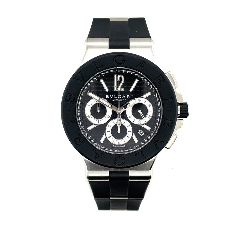 Pre-owned Bvlgari Diagono Chronograph-Pre-owned Bvlgari Diagono Chronograph - WGBVL01483