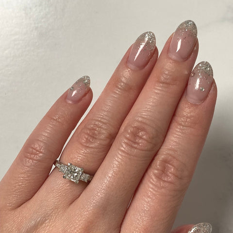 Princess-cut Engagement Ring-Princess-cut Engagement Ring - DRMBI00174