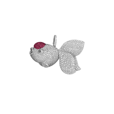 Qeelin Large Qin Qin Pendant-Qeelin Large Qin Qin Pendant - QQP88AYWBRU