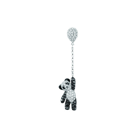 Qeelin Mini Classic Bo Bo Earring-Qeelin Mini Classic Bo Bo Earring - BBE50CMWBBK