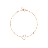 Qeelin Petite Wulu Bracelet-Qeelin Petite Wulu Bracelet - Petite Wulu bracelet in 18K rose gold with diamonds