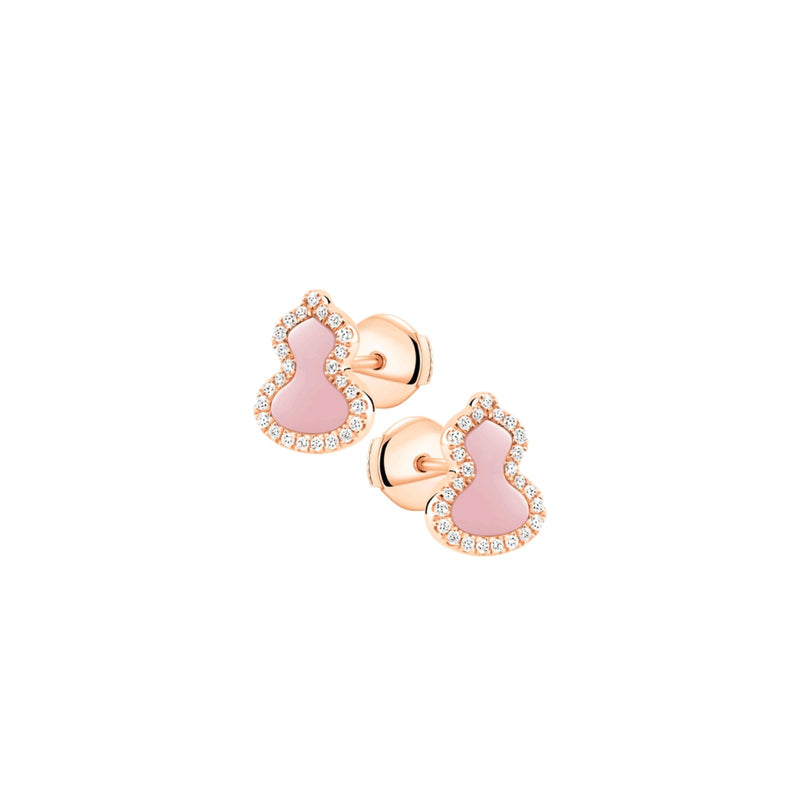 Qeelin Petite Wulu Ear Studs-Qeelin Petite Wulu Ear Studs - WU-ERSD0002E-RGDPO
