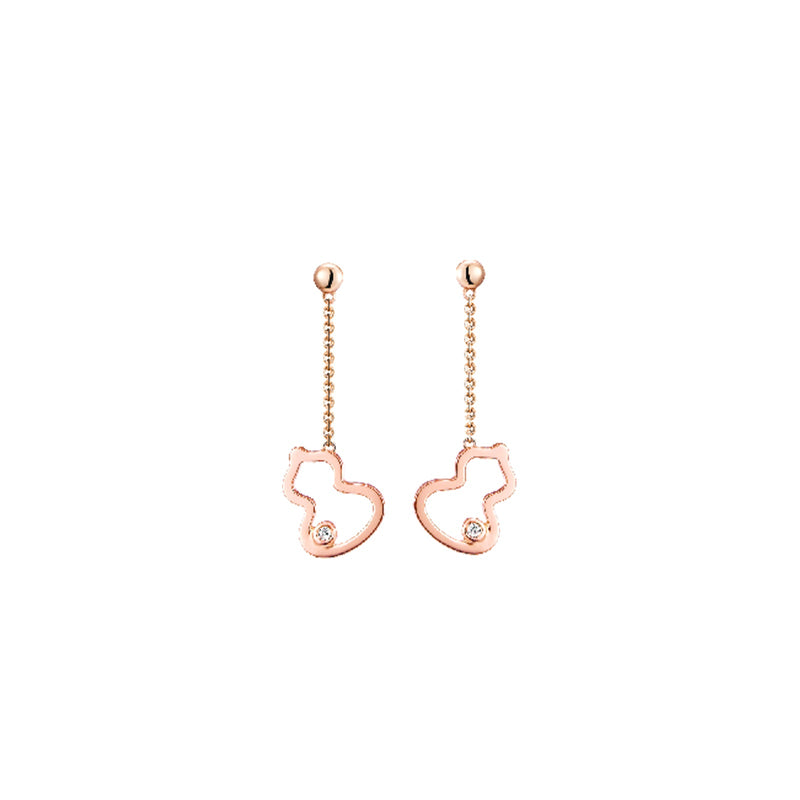 Qeelin Petite Wulu Earrings-Qeelin Petite Wulu Earrings - WU-ER0003A-RGD