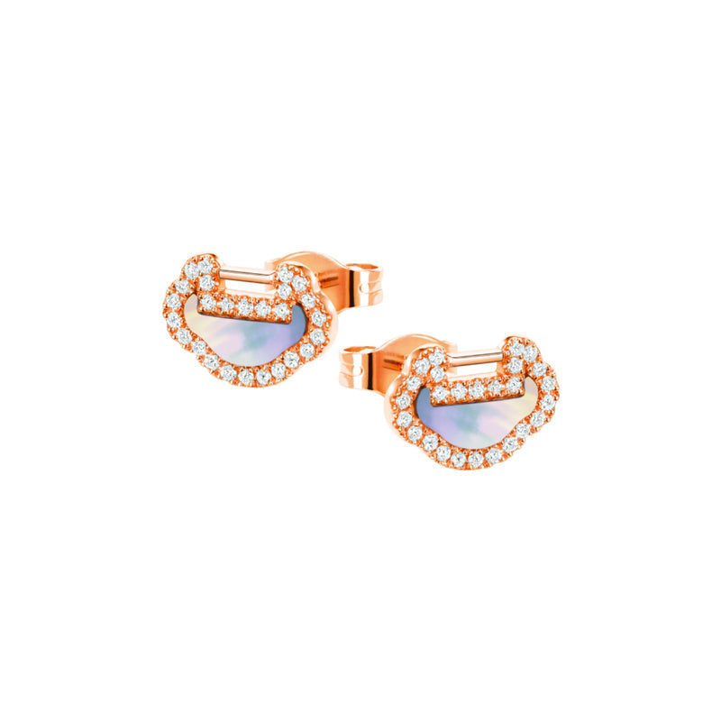Qeelin Petite Yu Yi Earrings-Qeelin Petite Yu Yi Earrings - YYEPT3BRGMP