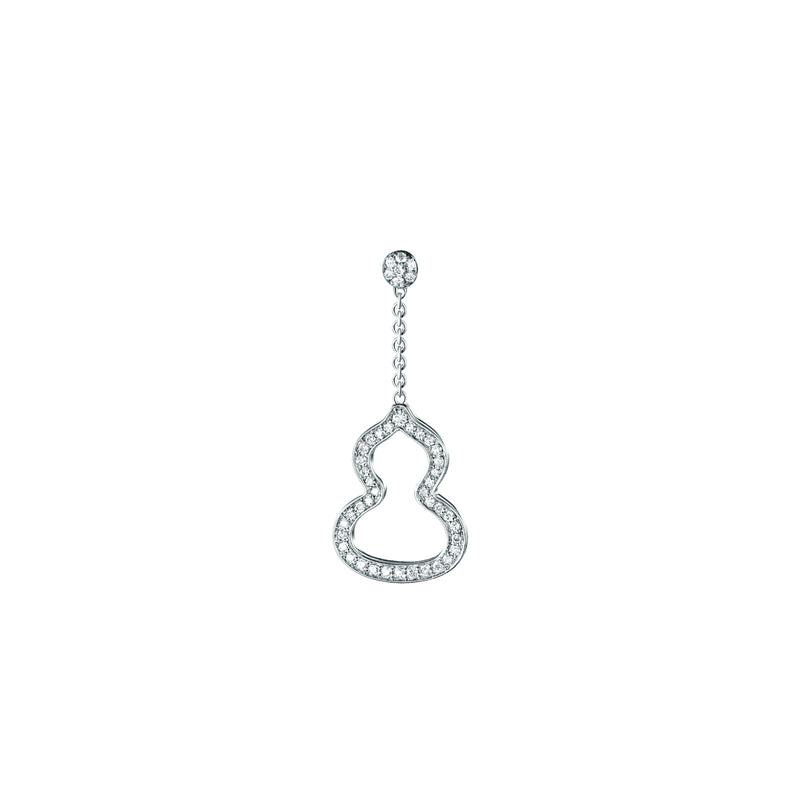 Qeelin Small Wulu Earring-Qeelin Small Wulu Earring - WU-030-OER-WGD - Single 18 karat wulu diamond earring (1 piece)