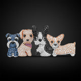 Qeelin Medium Wang Wang Schnauzer Morgen Pendant-Qeelin Wang Wang Medium Schnauzer Morgen Pendant - Wang Wang medium Schnauzer in blue sapphire and diamonds pendant.