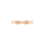 Qeelin Wulu Diamond Open Ring-Qeelin Wulu Diamond Open Ring - WER50ANRGDI52