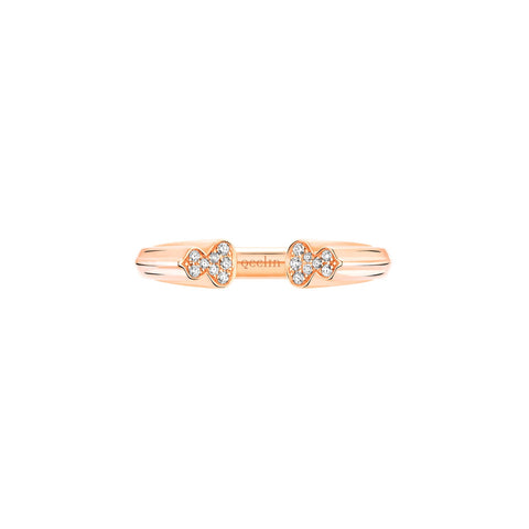 Qeelin Wulu Diamond Open Ring-Qeelin Wulu Diamond Open Ring - WER50ANRGDI52