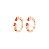 Qeelin Wulu Hyceram Earrings-Qeelin Wulu Hyceram Earrings - WEE50APRGRH