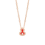 Qeelin Wulu Necklace-Qeelin Wulu Necklace - WU-040-LGNL-RGDRA