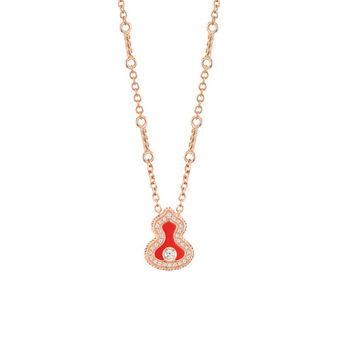 Qeelin Wulu Necklace-Qeelin Wulu Necklace - WU-040-LGNL-RGDRA