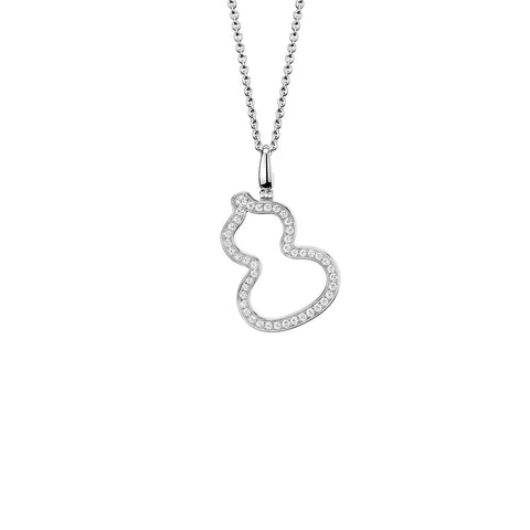 Qeelin Wulu Pendant-Qeelin Wulu Pendant - 18 karat white gold diamond wulu pendant.