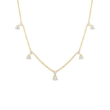 Roberto Coin 5 Station Diamond Necklace-Roberto Coin 5 Station Diamond Necklace - 111460AYCHX5