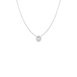 Roberto Coin Bezel Set Diamond Necklace-Roberto Coin Bezel Set Diamond Necklace -