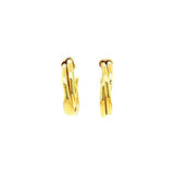 Roberto Coin Classic Half Hoop Earrings-Roberto Coin Classic Half Hoop Earrings -