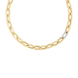 Roberto Coin Designer Gold Chain Diamond Necklace-Roberto Coin Designer Gold Chain Diamond Necklace - 9151247AYCHX