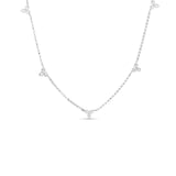 Roberto Coin Diamonds by the Inch 5 Station Flower Necklace-Roberto Coin Diamonds by the Inch 5 Station Flower Necklace - 7773261AW17X
