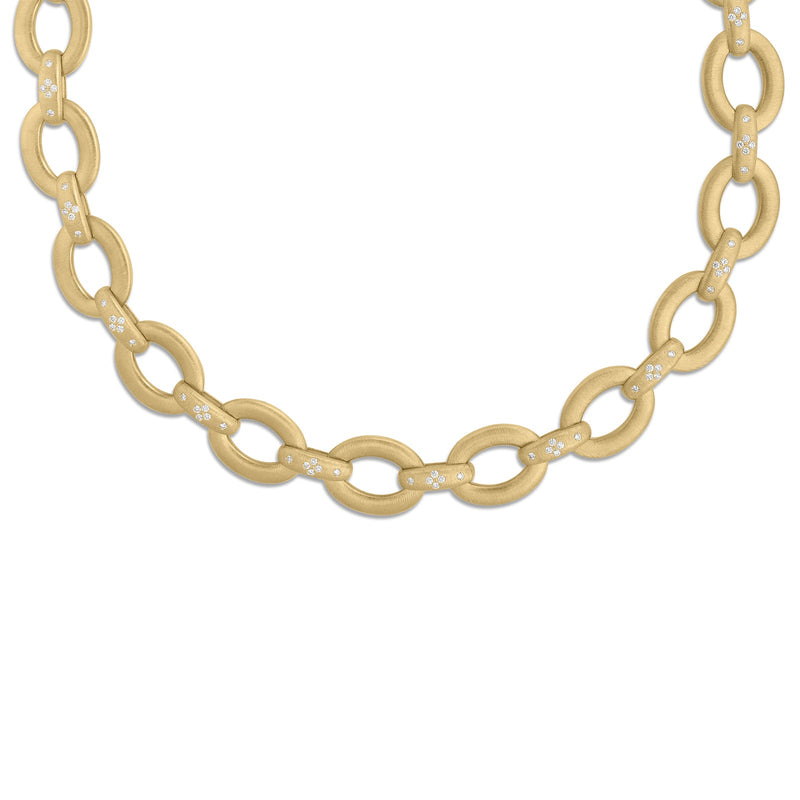 Roberto Coin Duchessa Oval Link Collar-Roberto Coin Duchessa Oval Link Collar - 7773249AY17X